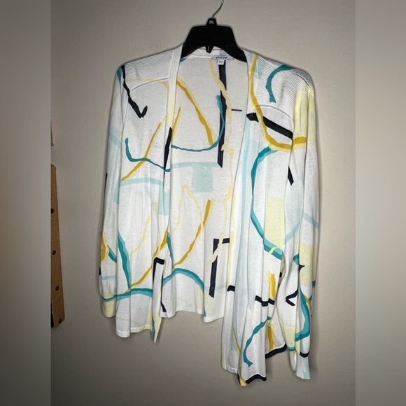 Chicos The Summer Romance Abstract Cardigan 2Xl - Picture 12 of 12
